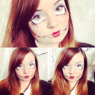  Horrifically bad #halloween #doll #makeup video is up! (Link in the bio) 