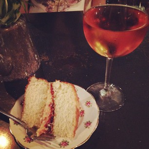  Had a classy evening of discussing inappropriate topics with cake, wine & @apesmac  