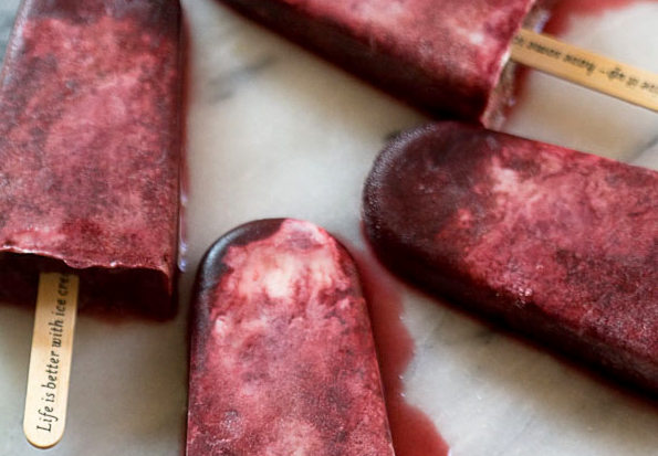 Alcoholic popsicles - Cherry Lambic